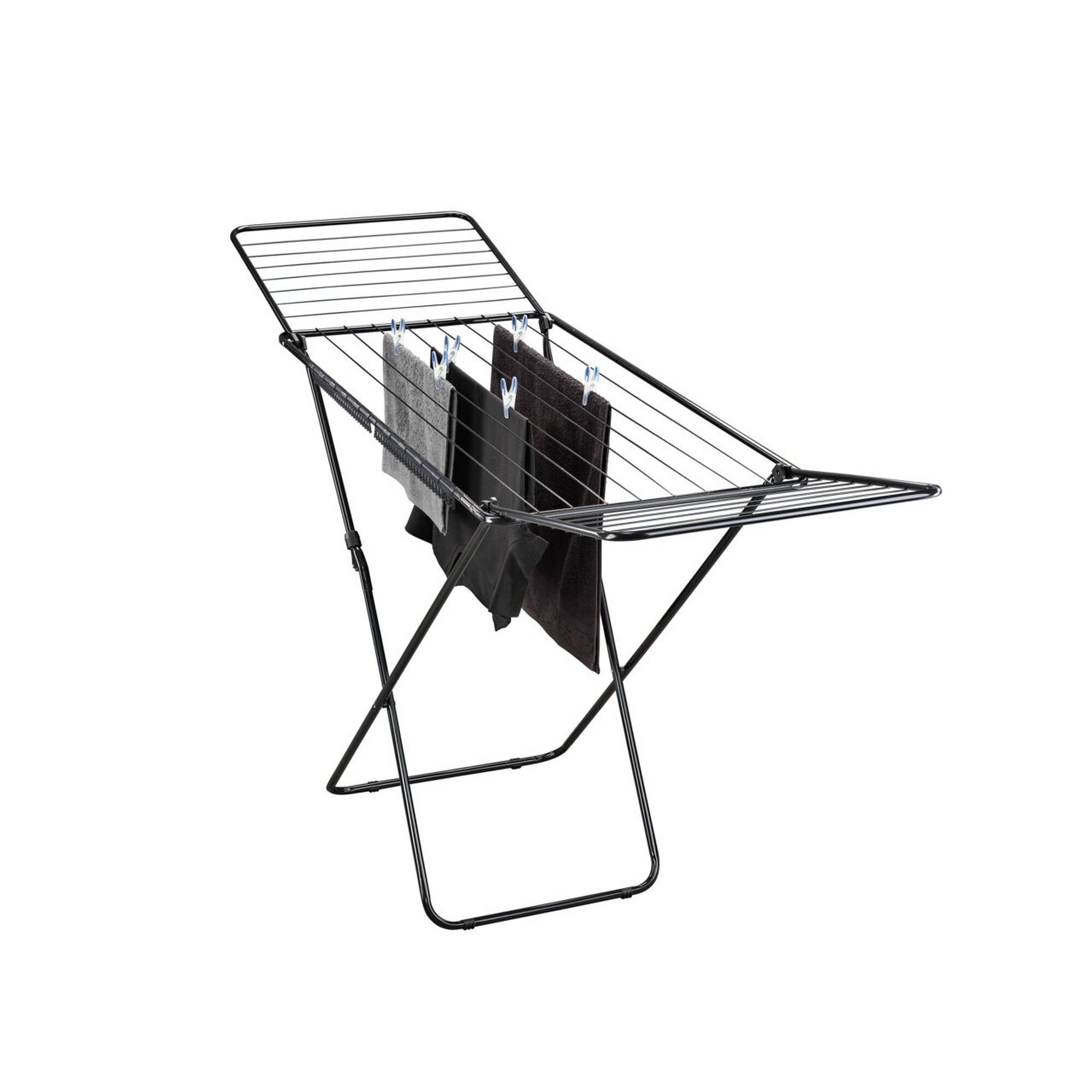 Leifheit Standtrockner 'Classic 200 Easy Black' 181 x 98 x 55 cm