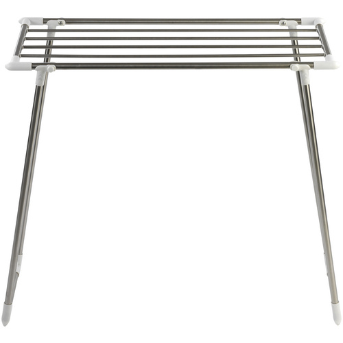 WENKO Wäschetrockner, BxHxL: 87 x 79 x 39 cm, rostfreier Edelstahl / Polypropylen (PP) - silberfarben