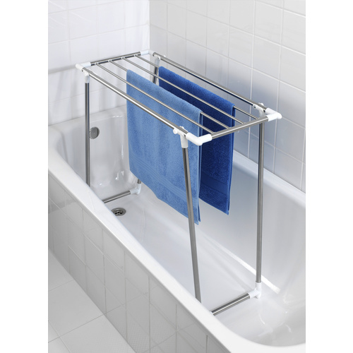 WENKO Wäschetrockner, BxHxL: 87 x 79 x 39 cm, rostfreier Edelstahl / Polypropylen (PP) - silberfarben