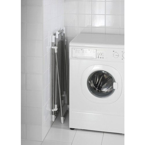 WENKO Wäschetrockner, BxHxL: 87 x 79 x 39 cm, rostfreier Edelstahl / Polypropylen (PP) - silberfarben